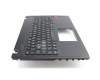V156362CK2 Original Sunrex Tastatur inkl. Topcase DE (deutsch) schwarz/schwarz mit Backlight