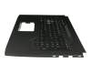 V170146DK1 Original Sunrex Tastatur inkl. Topcase DE (deutsch) schwarz/schwarz mit Backlight