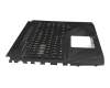 V170146EK1 Original Sunrex Tastatur inkl. Topcase DE (deutsch) schwarz/schwarz mit Backlight