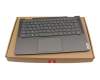 V172320BK1-FR Original Sunrex Tastatur inkl. Topcase FR (französisch) grau/grau mit Backlight