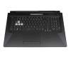 V191346AE1 Original Sunrex Tastatur inkl. Topcase DE (deutsch) schwarz/transparent/schwarz mit Backlight