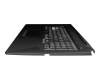 V191346AE1 Original Sunrex Tastatur inkl. Topcase DE (deutsch) schwarz/transparent/schwarz mit Backlight
