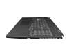 V191346FE2 Original Sunrex Tastatur inkl. Topcase DE (deutsch) schwarz/transparent/schwarz mit Backlight