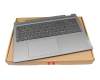 V192020FK2-GR Original Sunrex Tastatur inkl. Topcase DE (deutsch) grau/grau mit Backlight