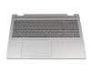 V192020FK2-GR Original Sunrex Tastatur inkl. Topcase DE (deutsch) grau/grau mit Backlight