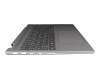 V192020FK2-GR Original Sunrex Tastatur inkl. Topcase DE (deutsch) grau/grau mit Backlight