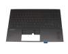 V193446AS1 Original Sunrex Tastatur inkl. Topcase DE (deutsch) schwarz/schwarz mit Backlight