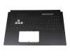 V210846AE1 Original Sunrex Tastatur inkl. Topcase DE (deutsch) schwarz/transparent/schwarz mit Backlight