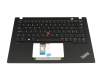 V212220BK1 Original Sunrex Tastatur inkl. Topcase CH (schweiz) schwarz/schwarz mit Backlight und Mouse-Stick
