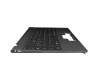 Weibu W1140T Original Tastatur inkl. Topcase DE (deutsch) schwarz/grau mit Backlight