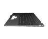 Weibu W1140T Original Tastatur inkl. Topcase DE (deutsch) schwarz/grau mit Backlight